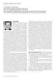 „Systemkompetenz“ in der Forensischen Psychiatrie - Lehranstalt für ...