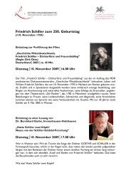 Friedrich Schiller zum 250. Geburtstag - Gottfried Wilhelm Leibniz ...