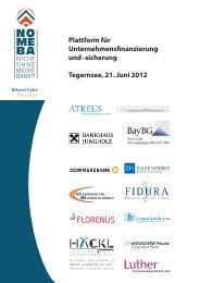 Plattform für Unternehmensfinanzierung und ... - nomeba.de