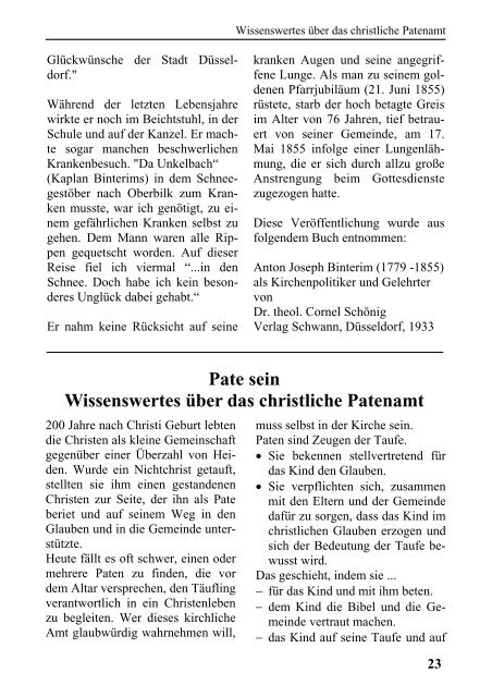 Pfarrbrief 01_06 - des Pfarrverbandes Bilk-Friedrichstadt