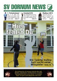 Die Sparte Volley- ball sucht neue Mitspieler Seite 19