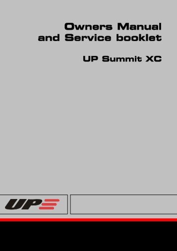 Owners Manual and Service booklet