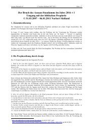 Der Bruch des Assuan-Staudamms im Jahre ... - Norbert Südland