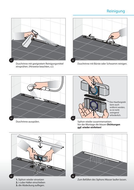 Installationsanleitung Duschrinne - bei I-DRAIN!