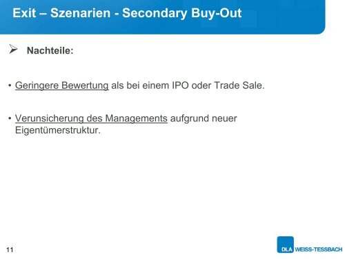 Exit – Szenarien - Trade Sale