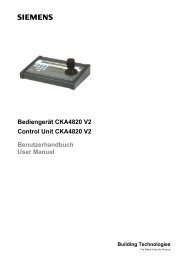 Bediengerät CKA4820 Benutzerhandbuch - Security Products UK ...