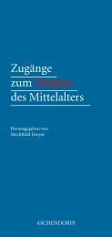 Zugänge zum Denken des Mittelalters - Aschendorff