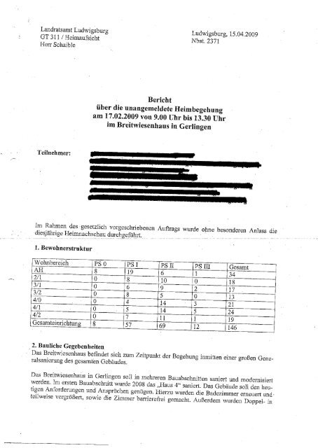 Landratsamt Ludwigsburg Ludwigsburg, 1.5 ... - Breitwiesenhaus