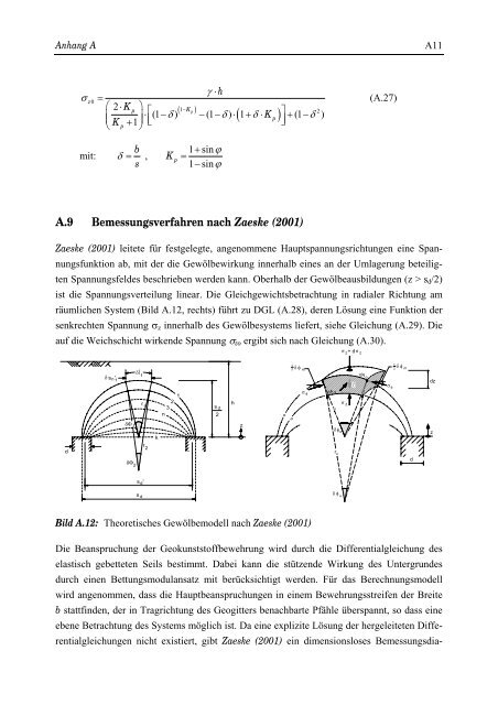 Bodengewölbe unter ruhender und nichtruhender Belastung bei ...