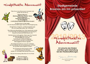 Kindertheater Abonnement - in Braunau am Inn