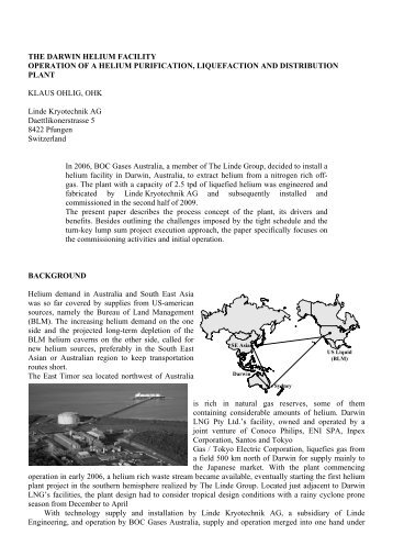 THE DARWIN HELIUM FACILITY OPERATION OF A ... - La'o Hamutuk