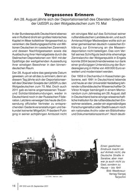 Ausgabe 1312 als PDF zum Download - Kulturportal West Ost