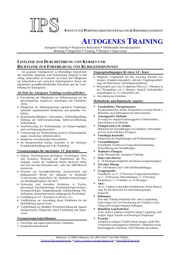 AUTOGENES TRAINING - Ips-forum.de