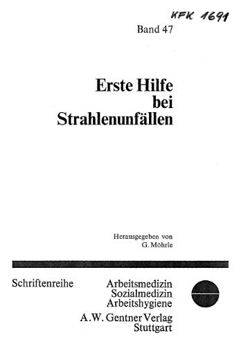 Erste Hilfe bei Strahlenunfällen - Bibliothek