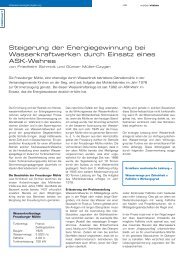 Steigerung der Energiegewinnung bei Wasserkraftwerken ... - HST