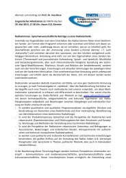 Abstract zum Vortrag - ISK - RWTH Aachen