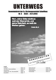 Gemeindebrief 5-2013 - Ev. Kirchengemeinde Schefflenz