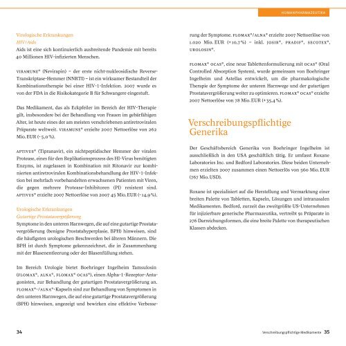 Kurzbericht 2007 - Boehringer Ingelheim Pharma GmbH & Co. KG