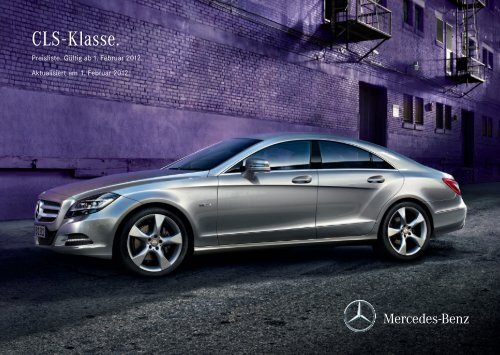 Preisliste Mercedes Benz Cls Coupe C218 Vom 01 02 2012