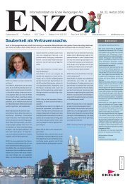 Ausgabe Nr. 22, Herbst 2008 - Enzler Reinigungen AG