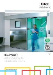 Ditec Valor H Automatiktüren für klimatisierte Räume