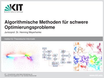 Algorithmische Methoden für schwere Optimierungsprobleme ... - KIT