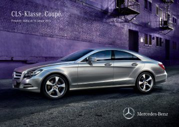 Preisliste Mercedes-Benz CLS Coupe (C218) vom 15.01.2013.