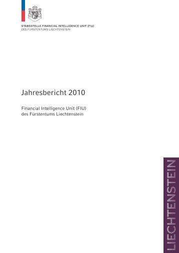 FIU Jahresbericht - Landesverwaltung Liechtenstein