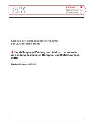 Leitlinie: Herstellung und Prüfung der nicht zur parenteralen ...