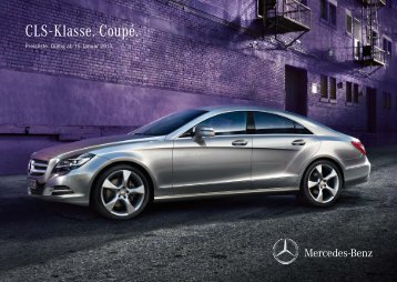 Preisliste Mercedes-Benz CLS Coupe (C218) vom 30.04.2013.