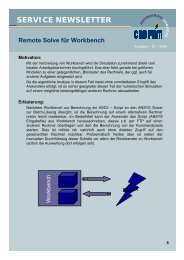 Remote Solve für Workbench (PDF, 98KB) - Cadfem