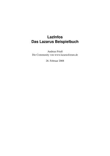 LazInfos Das Lazarus Beispielbuch - Polytechnic of Namibia - Mirrors