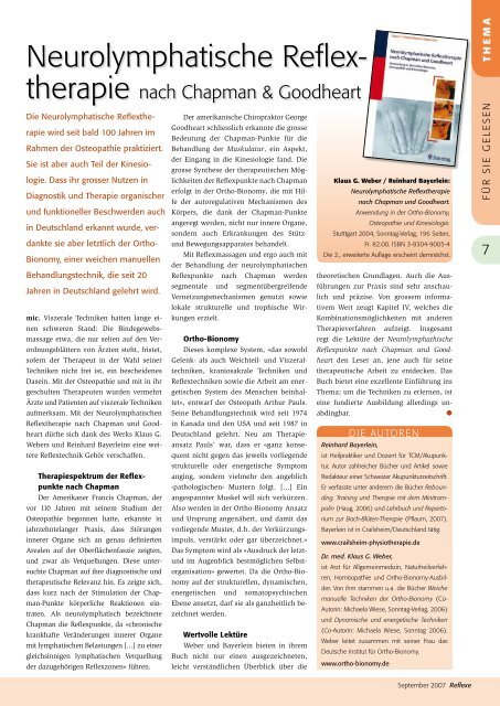Reflexe Ausgabe September 2007 - vdms