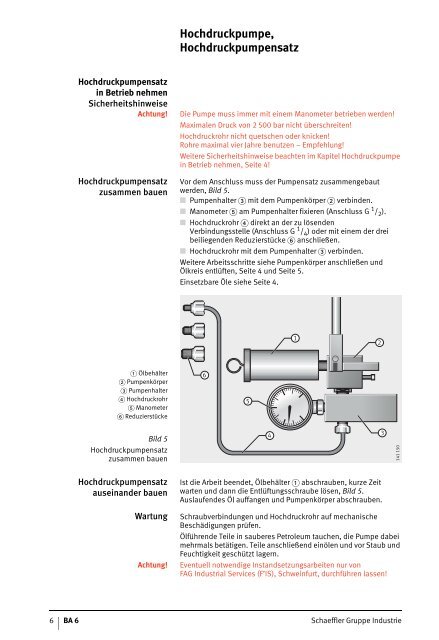 BA 6 - Bedienungsanleitung Hochdruckpumpe PUMP4000.0,2L ...