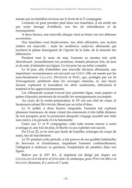 PDF "Historique du 33e RI pendant la Grande ... - HoriZon14-18.eu