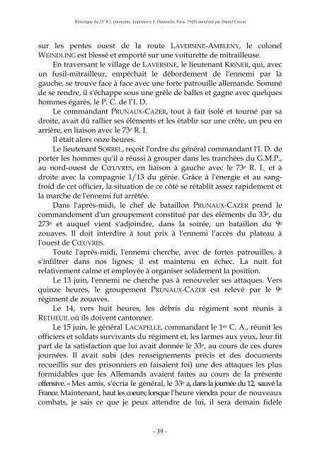 PDF "Historique du 33e RI pendant la Grande ... - HoriZon14-18.eu