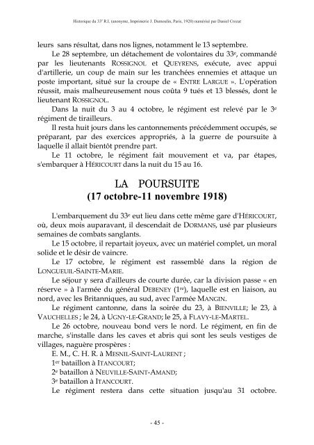 PDF "Historique du 33e RI pendant la Grande ... - HoriZon14-18.eu