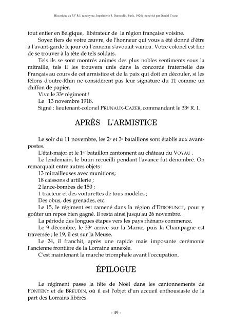 PDF "Historique du 33e RI pendant la Grande ... - HoriZon14-18.eu