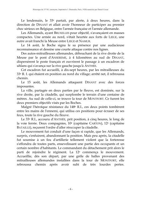 PDF "Historique du 33e RI pendant la Grande ... - HoriZon14-18.eu