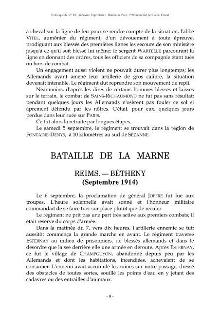 PDF "Historique du 33e RI pendant la Grande ... - HoriZon14-18.eu
