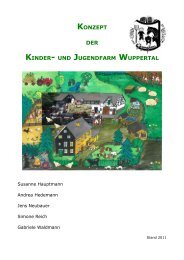 KONZEPT DER KINDER- UND JUGENDFARM WUPPERTAL