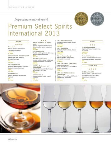 Premium Select Spirits International 2013 - Selection