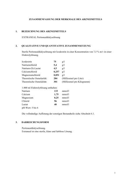 FI Extraneal Peritonealdialyselösung Stand 06/2012 - Baxter