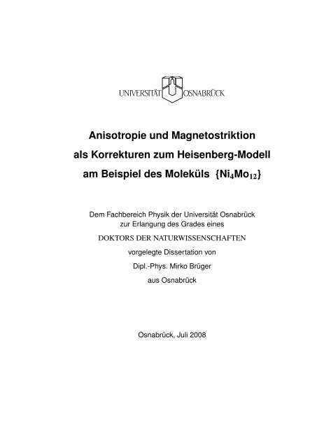 9 Hochtemperatur Nullfeld-Suszeptibilität - repOSitorium ...