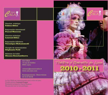 Saison 2010-2011 - Théâtre d'Opérette De Lyon