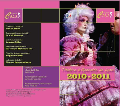 Saison 2010-2011 - Théâtre d'Opérette De Lyon