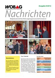 Ausgabe 4/2012 - WOBAG Schwedt