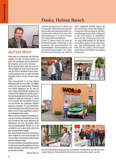 Ausgabe 4/2012 - WOBAG Schwedt