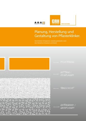 Planung, Herstellung und Gestaltung von Pflasterklinker.