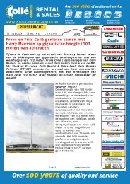 Over 100 years of quality and service - Raceway Venray